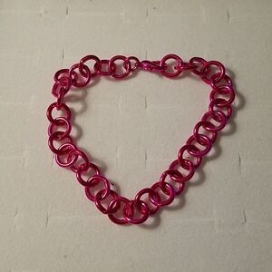 Hot Pink Chain 7" Bracelet